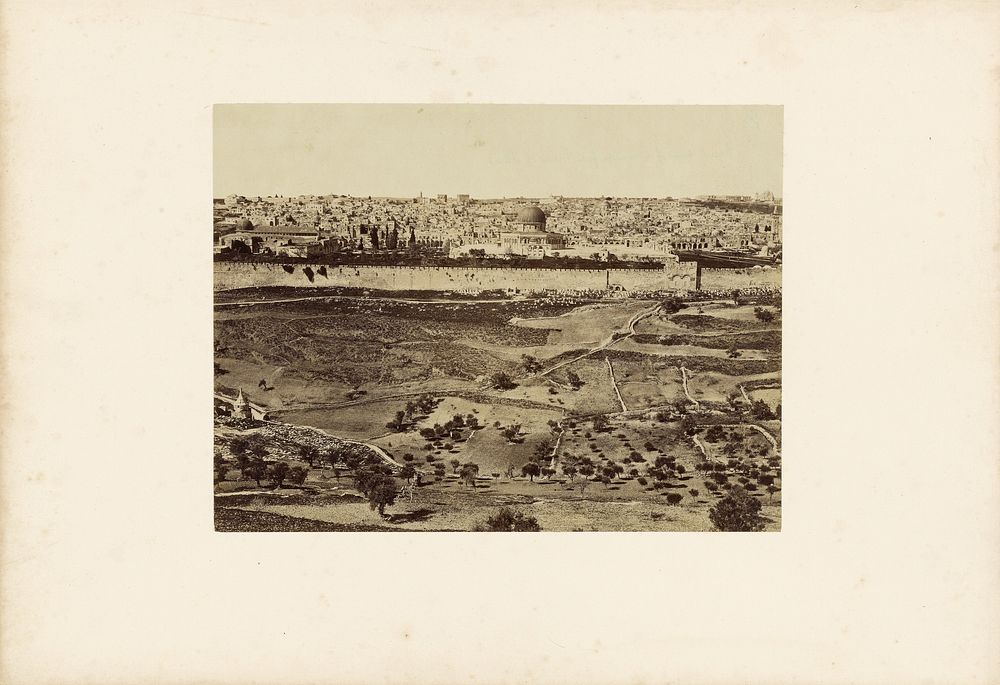 General View of Jerusalem from Mount of Olives by Francis Frith