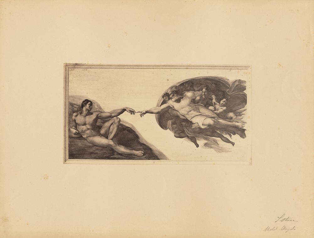 Michelangelo's Creation of Adam, Sistine Chapel by James Anderson