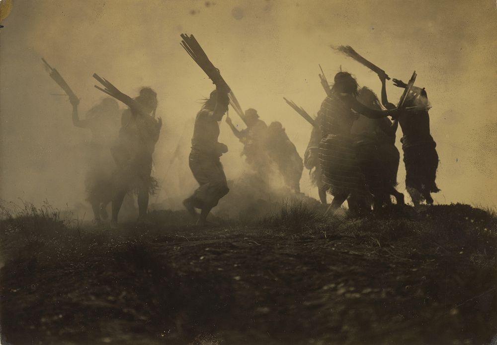 The Eclipse Dance by Edward S Curtis