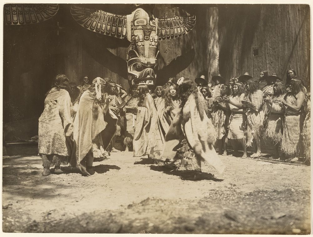 Naida dances the Dance of life and Death by Edward S Curtis