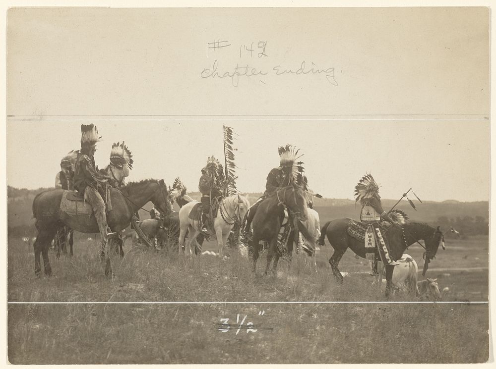 Horses and Riders by Edward S Curtis