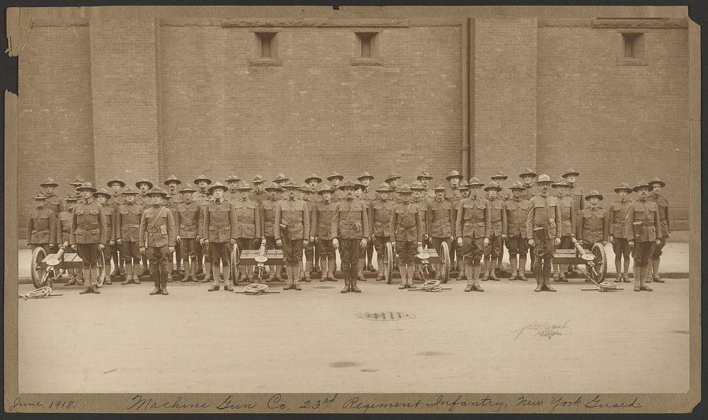 Machine Gun Co., 23rd Regiment, Infantry, New York Guard by J E or J C Wolonish