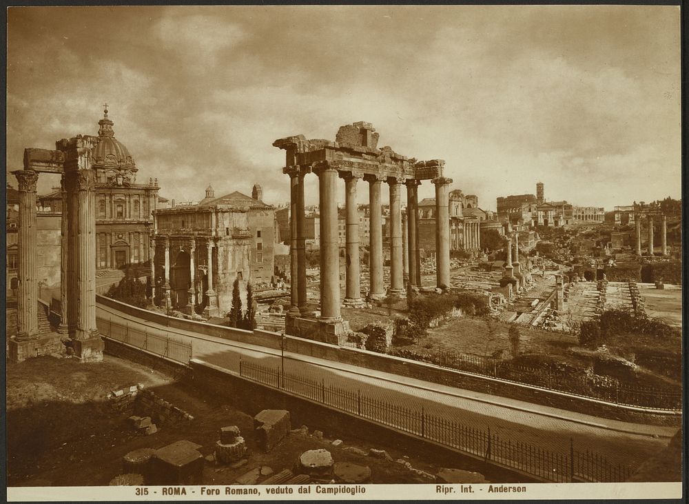 The Roman Forum, as seen from the Capital by James Anderson
