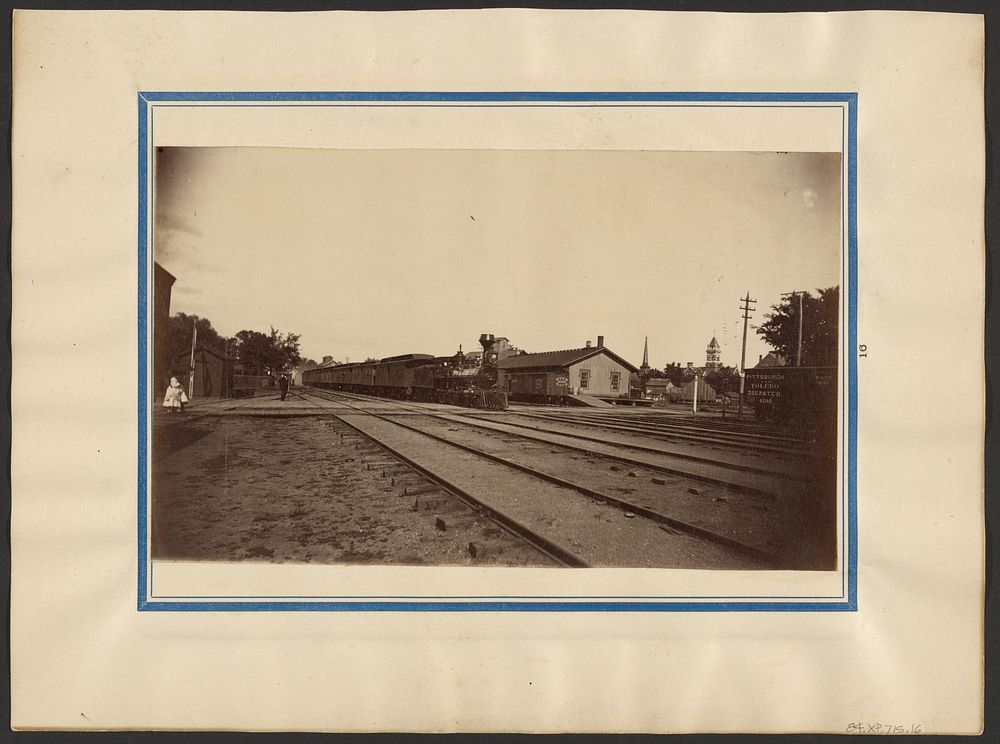 Railroad station, Maple City by Edward H Hart