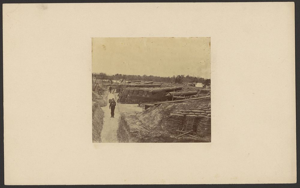 Fortifications at Yorktown during the Peninsula Campaign by Wood and Gibson