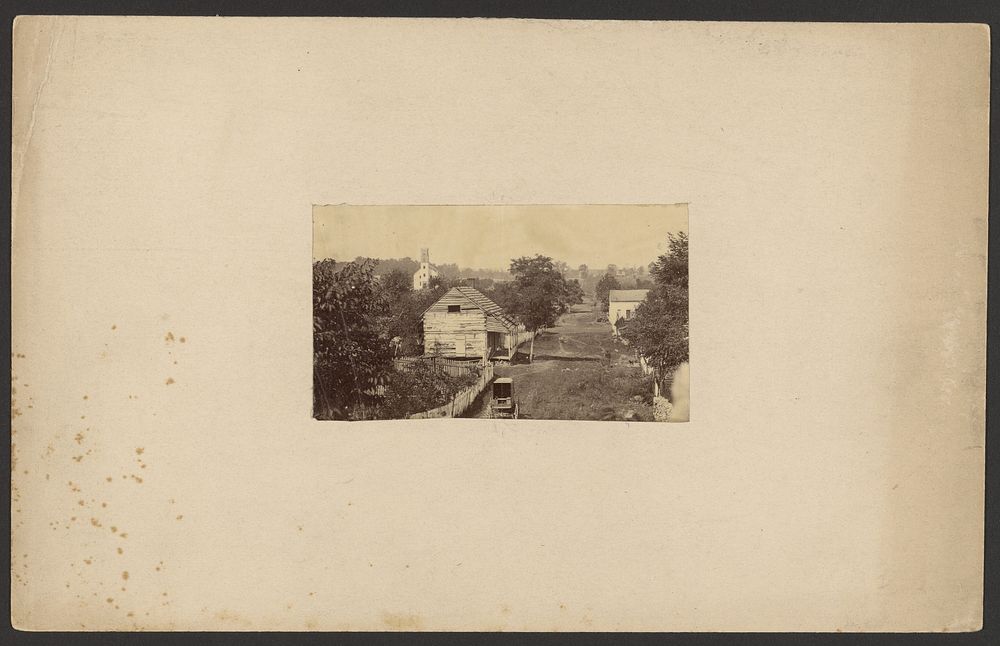 View of Sharpsburg, Maryland, with Episcopal church in distance by Alexander Gardner