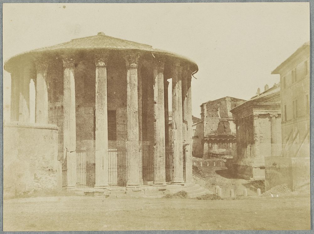 Temple of Vesta and Rienzi's House, Rome  by Reverend Calvert Jones