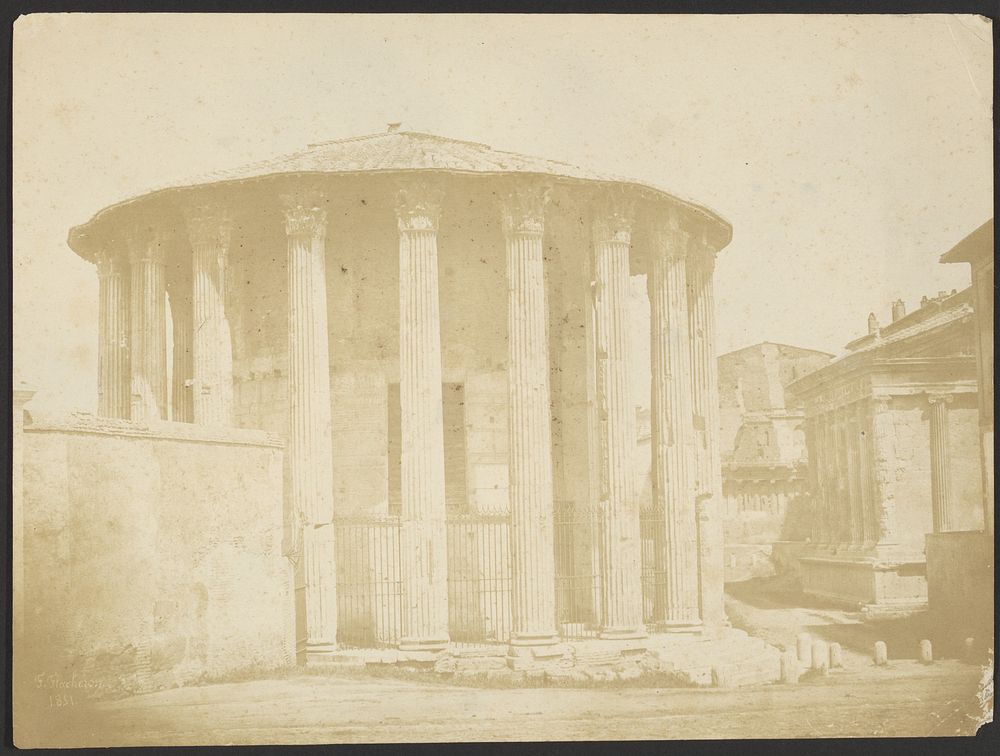 Temple of Hercules Victor by Count Jean François Charles André Flachéron