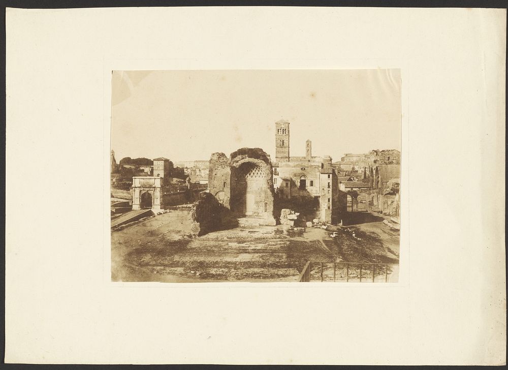 Temple of Venus and Roma by Count Jean François Charles André Flachéron