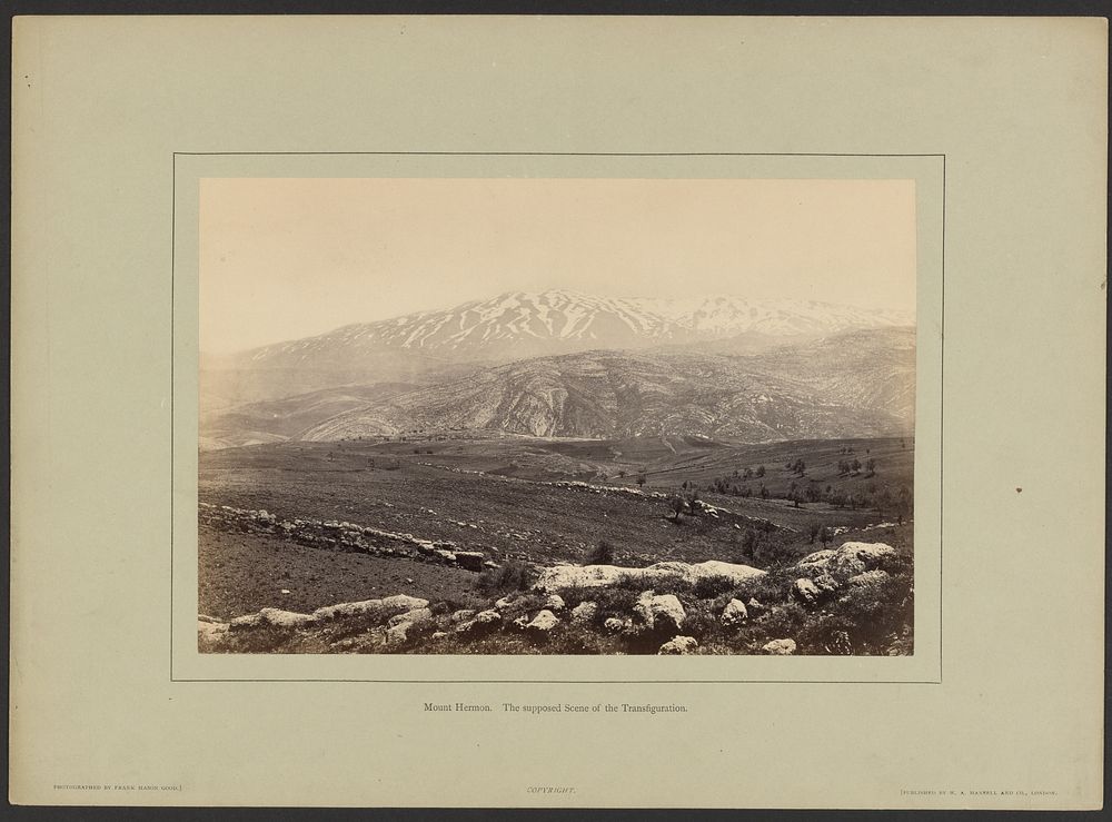 Mount Hermon. The supposed Scene of the Transfiguration by Frank Mason Good