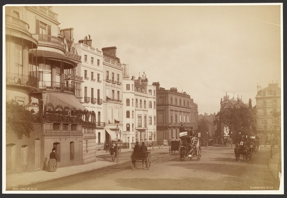 Park Lane by London Stereoscopic and Photographic Company