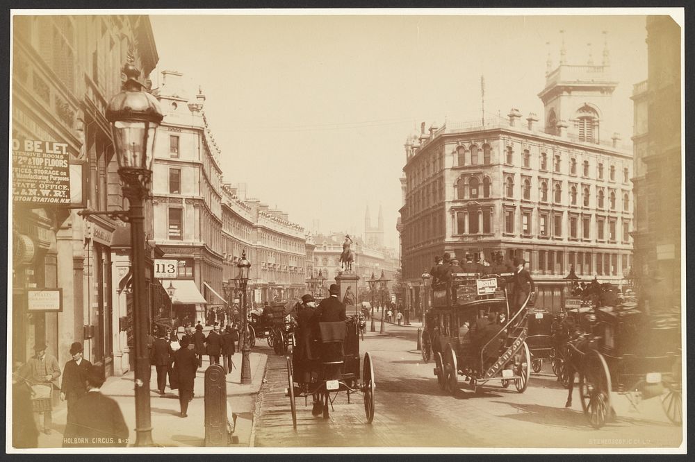 Holborn Circus by London Stereoscopic and Photographic Company