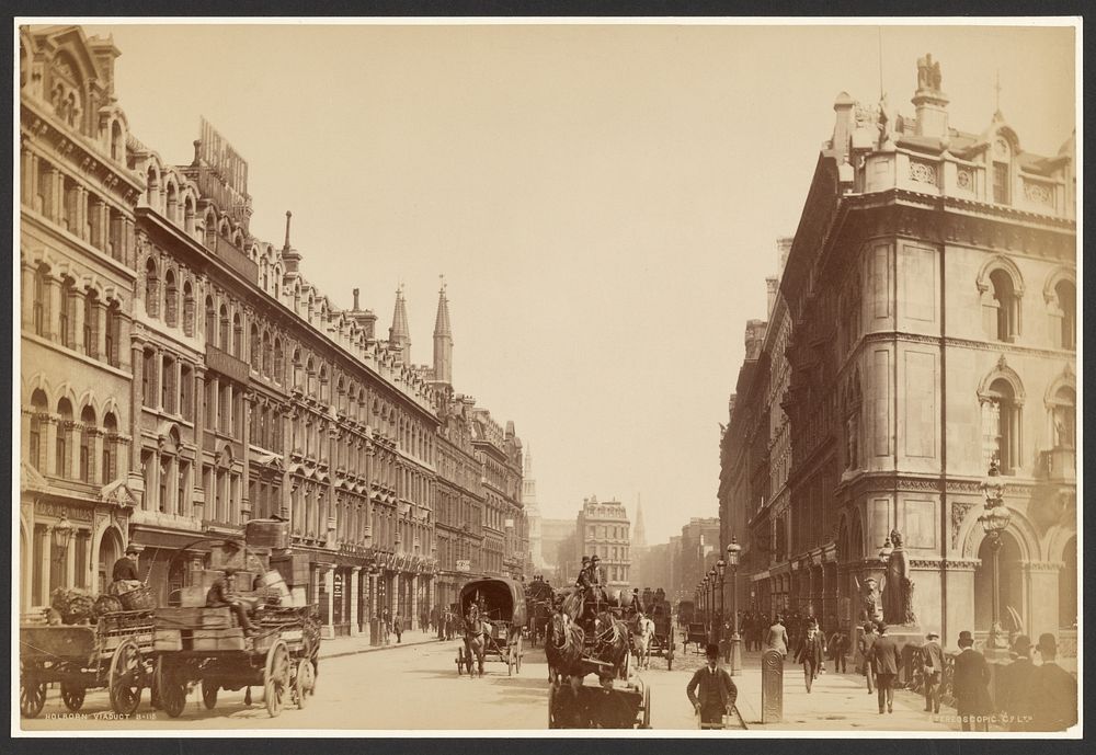 Holborn Viaduct by London Stereoscopic and Photographic Company