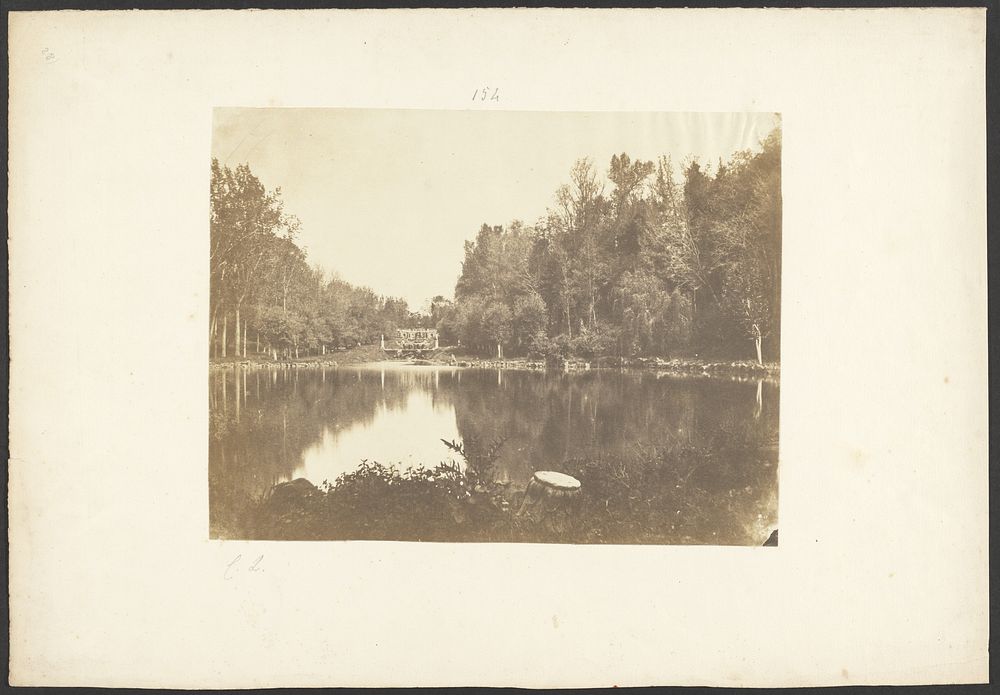 Forest lake by Sir Coutts Lindsay