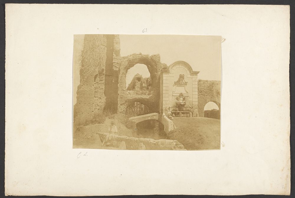 Stone ruins by Sir Coutts Lindsay
