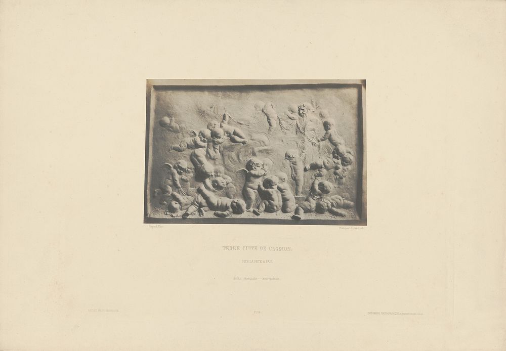 Terre Cuite de Clodion. Dite la Fête à Pan. École Française - XVIIIe Siècle. by Hippolyte Bayard and Louis Désiré Blanquart…