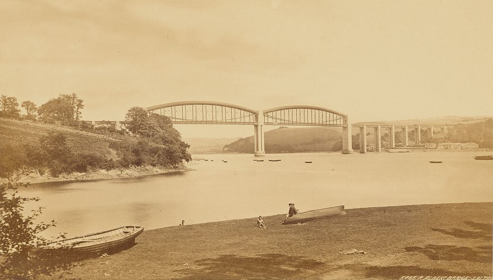 R. Albert Bridge Saltash by Francis Frith