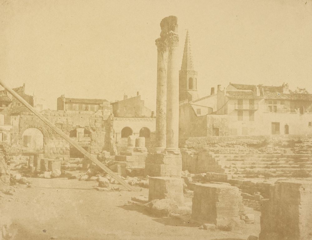 Roman antique theatre in Arles by Pierre Émile Joseph Pécarrère