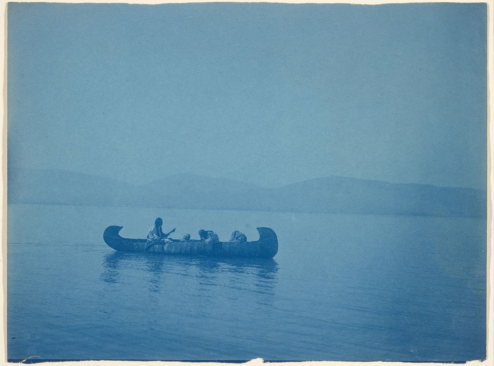 Crossing the Lake-Kutenai by Edward S Curtis