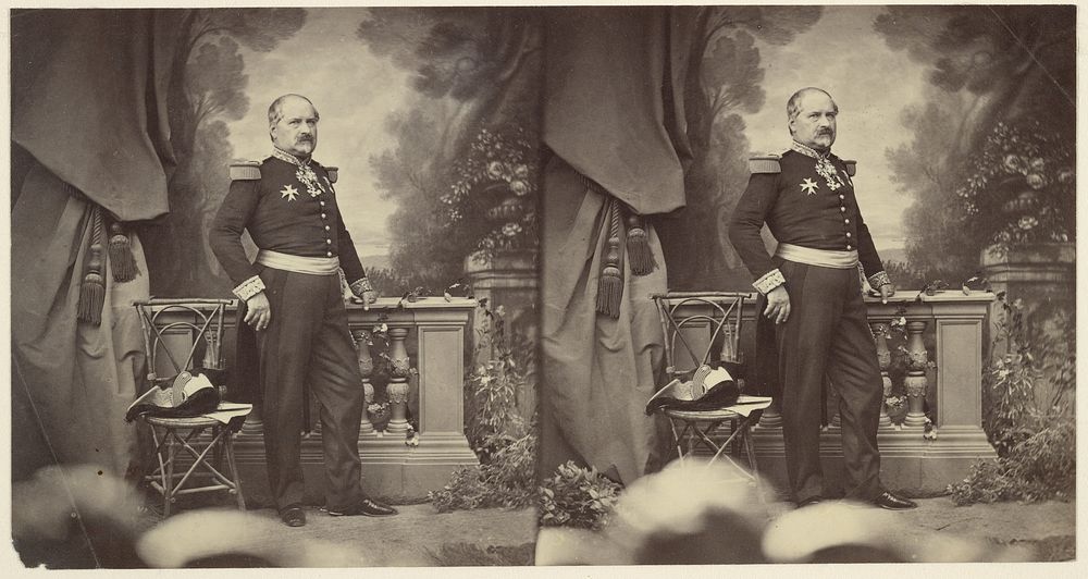 General Corréard, Commandant of the Troops at Nice, After Annexation by Charles Nègre