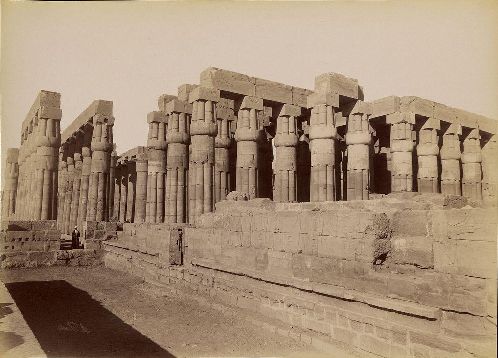 View of the Temple at Luxor] / [Luxor, Vue du Temple by Antonio Beato