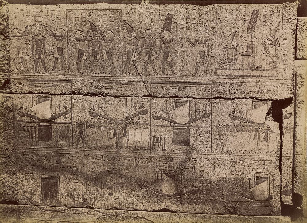 Karnak, The Sanctuary, Taken in 1875] / [Karnak, Le Sanctuaire, Prise en 1875 by Antonio Beato