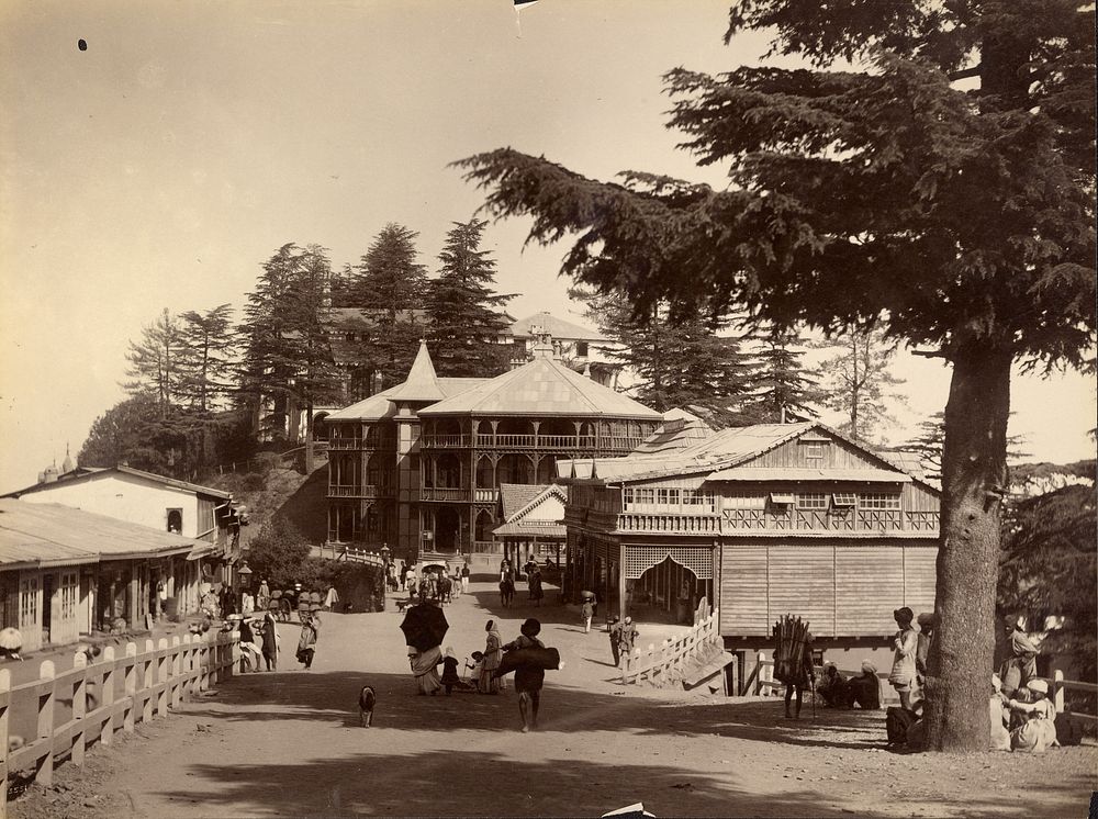 Departure of English Mail from Post Office, Simla by Lala Deen Dayal