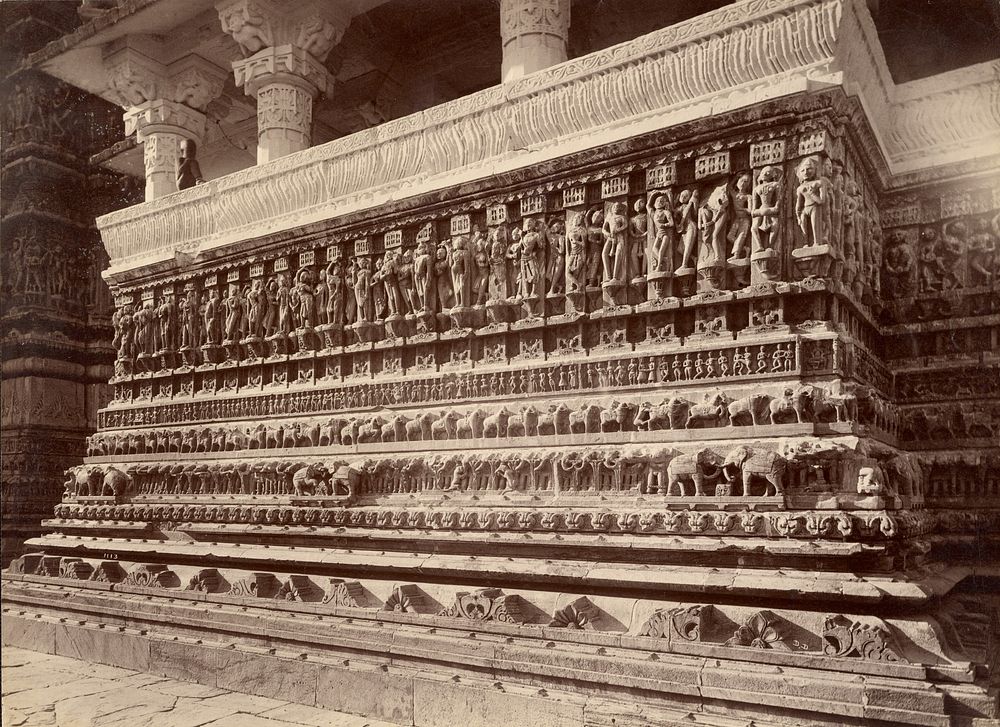 Side Sculptures of Jugdeesh Temple, Odeypur by Lala Deen Dayal