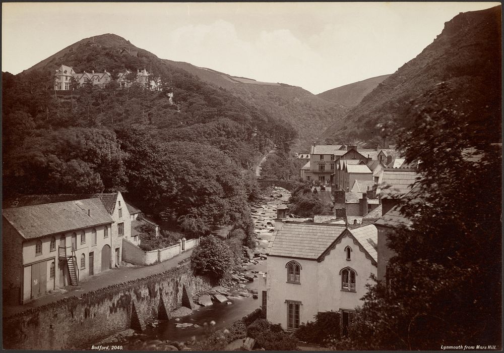 Lynmouth from Mars Hill by Francis Bedford
