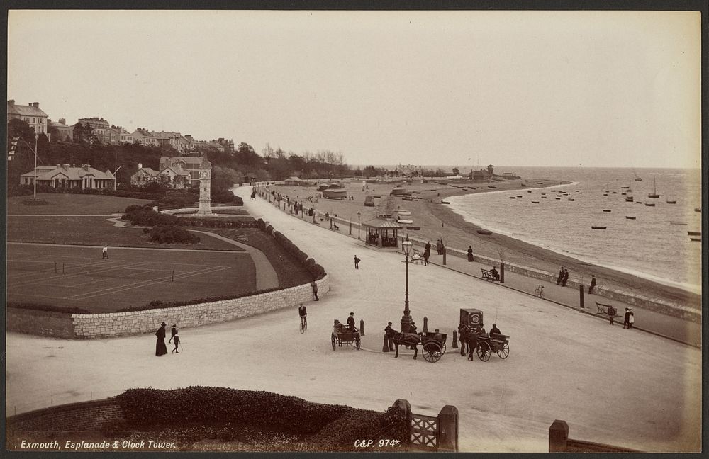 Exmouth, Esplanade & Clock Tower by Francis Bedford