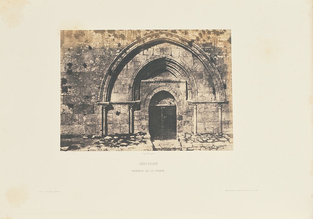 Jérusalem. Tombeau de la Vierge by Auguste Salzmann and Louis Désiré Blanquart Evrard