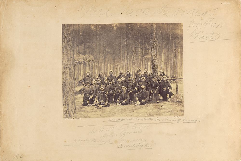 Company G. 114th Regiment Pennsylvania Volunteers by Alexander Gardner
