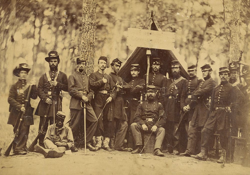 Group of Union Officers by Alexander Gardner