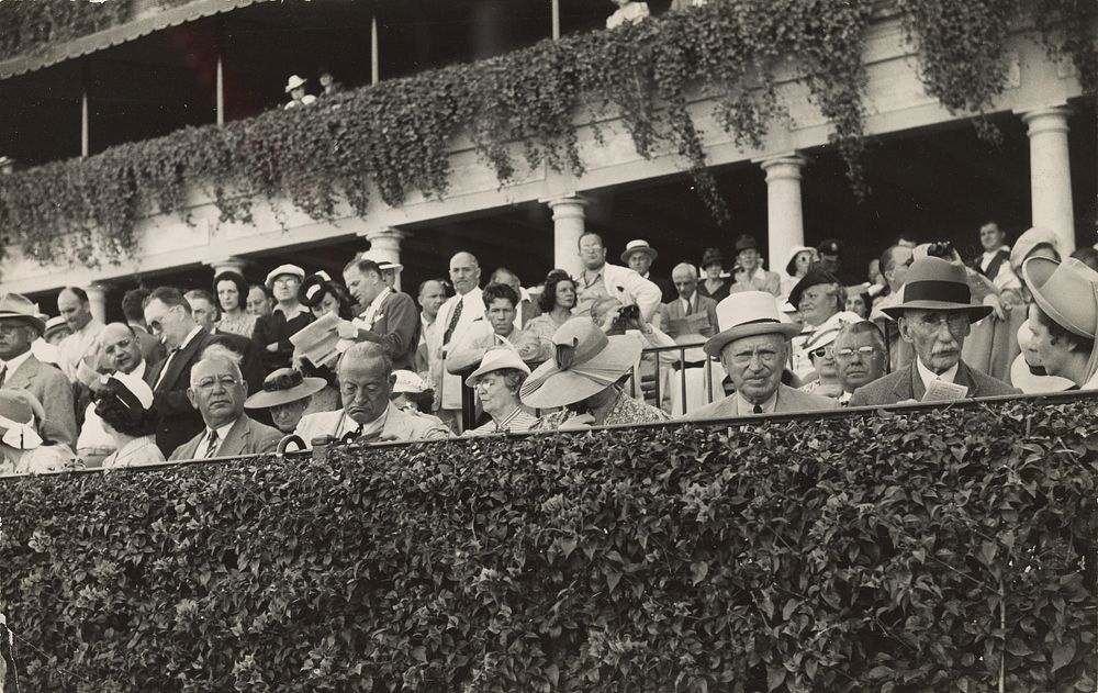 At the Horse Races, Hialeah Park, Miami Florida by Marion Post Wolcott