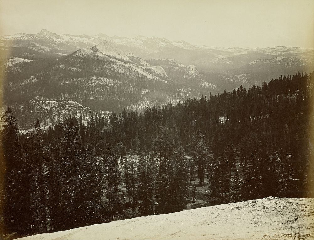 Merced Group from Sentinel Dome by Carleton Watkins
