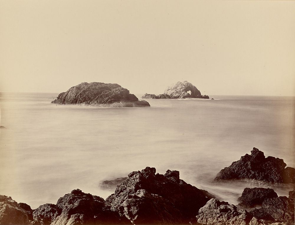 Seal Rocks from the Point by Carleton Watkins