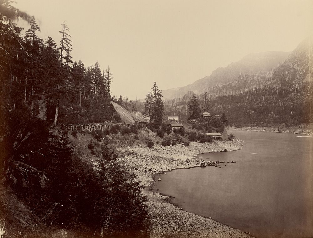 The Middle Block House, Columbia River by Carleton Watkins
