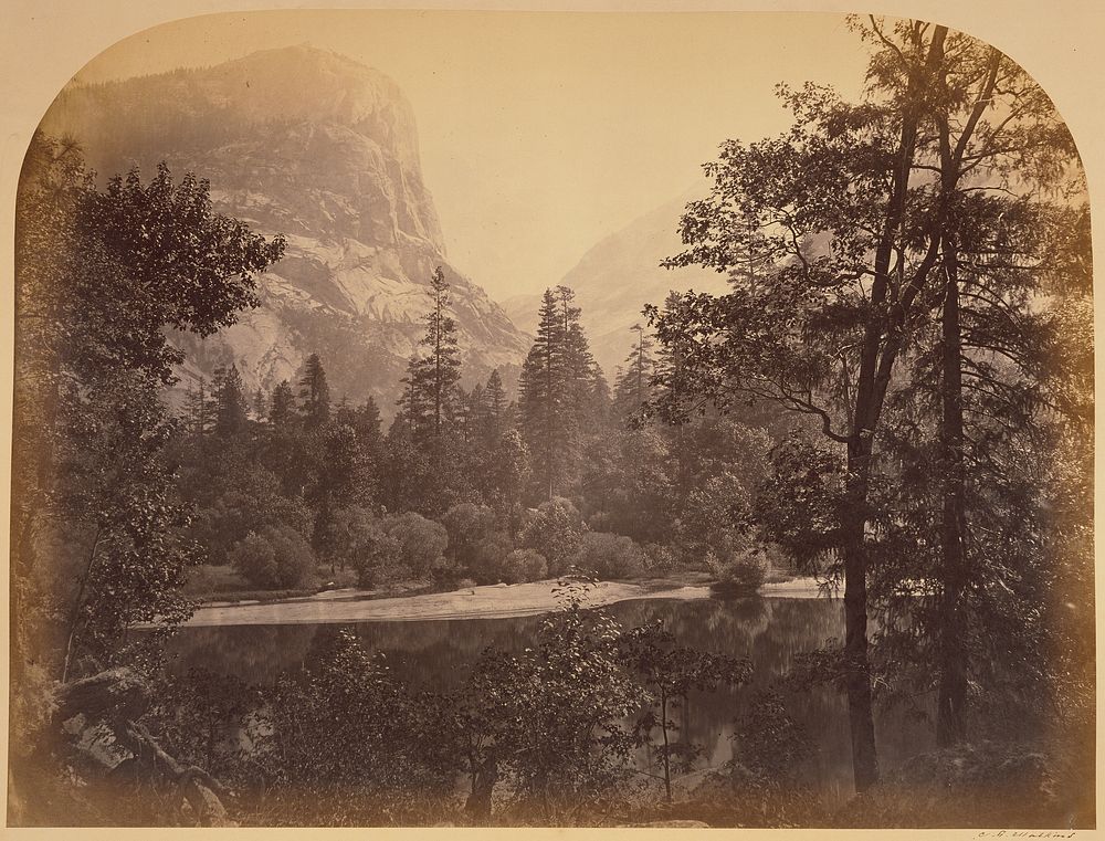 The Lake - Yo Semite] / [Lake Ah-Wi-Yah, Yosemite] /  [Mirror Lake and Mt. Watkins, Yosemite by Carleton Watkins