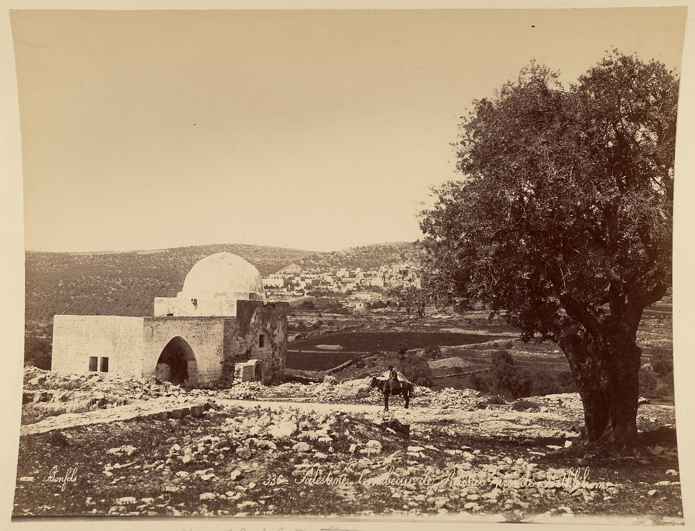 Palestine. Tombeau de Rachel, prés de Bethléhem by Félix Bonfils