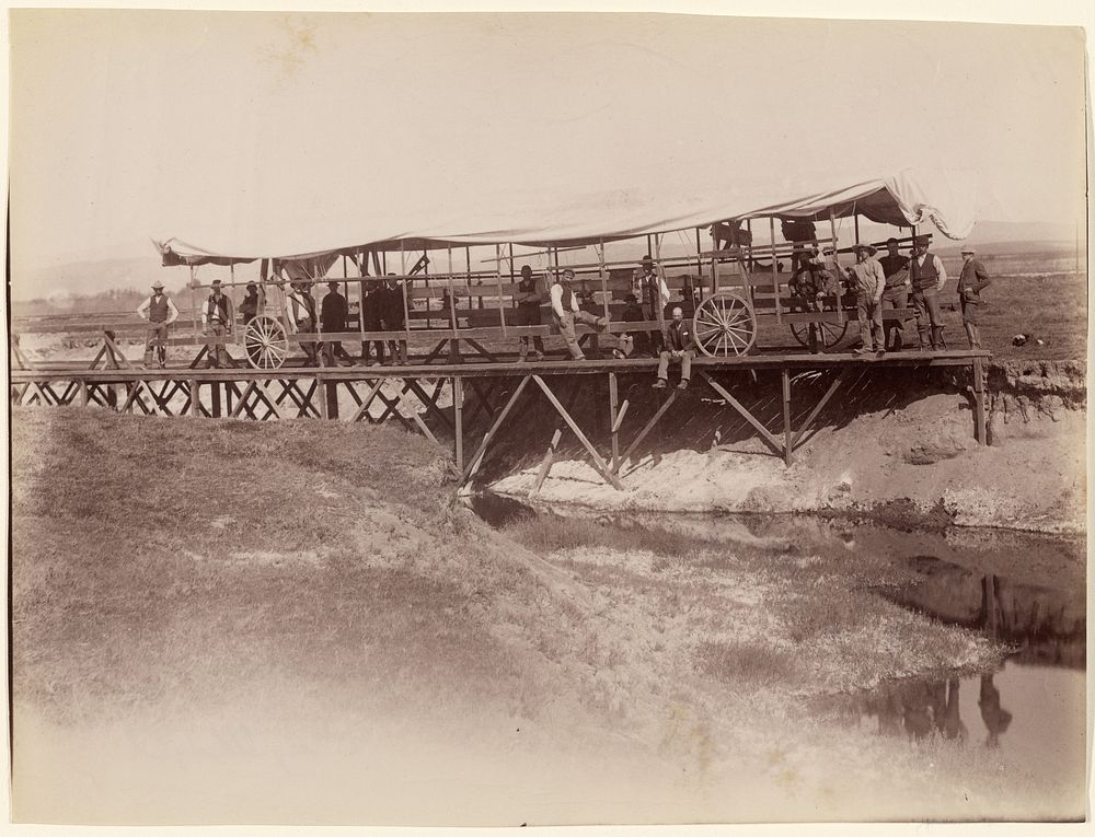 Yolo Buggy Going over Dry Slough by Carleton Watkins