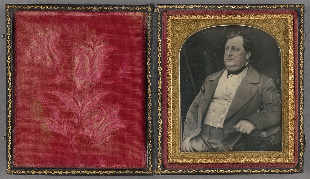 Portrait of a portly fellow, seated