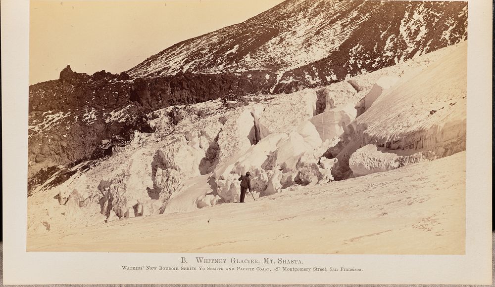 Whitney Glacier, Mt. Shasta by Carleton Watkins