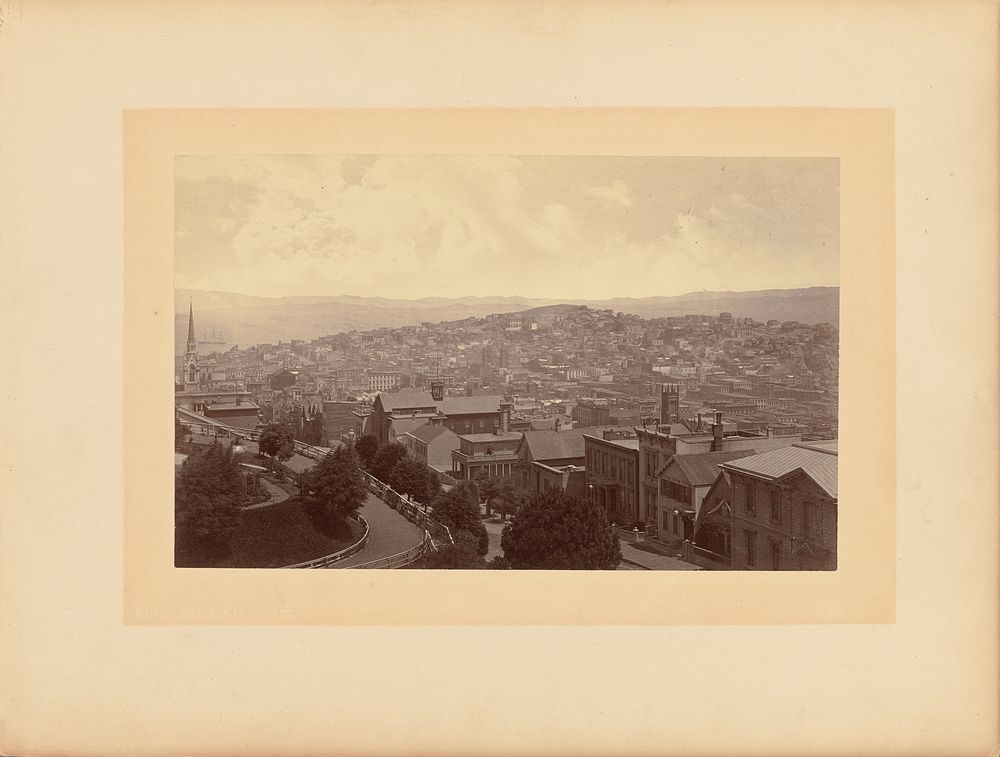 View Overlooking the City and Bay from North Building of Mr. Leland Stanford's House by Eadweard J Muybridge