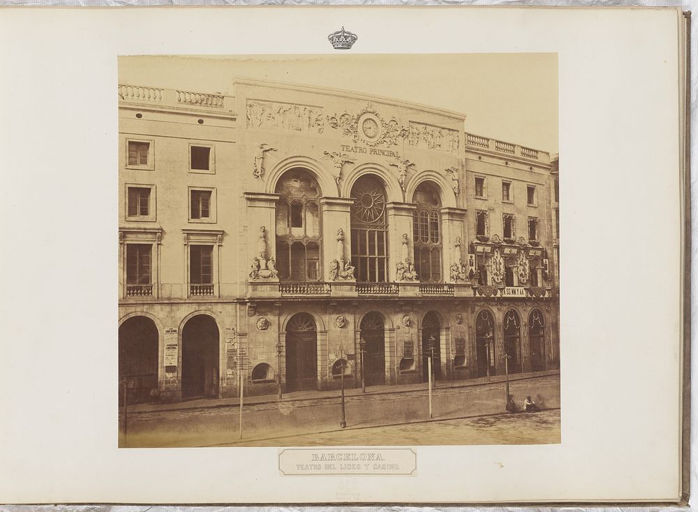 Barcelona. Teatro del Liceo y Casino by Charles Clifford