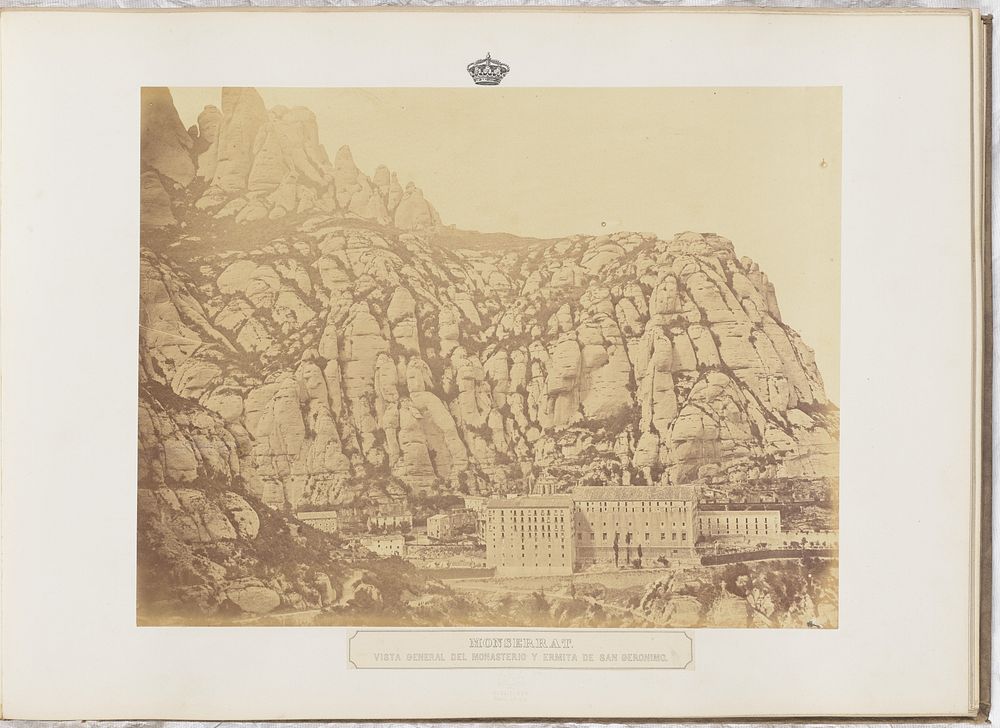 Monserrat. Vista general del monasterio y ermita de San Geronimo by Charles Clifford
