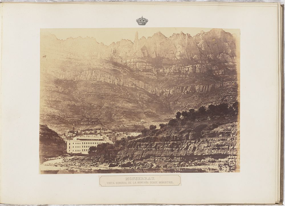 Monserrat. Vista general de la montaña desde Monistrol by Charles Clifford