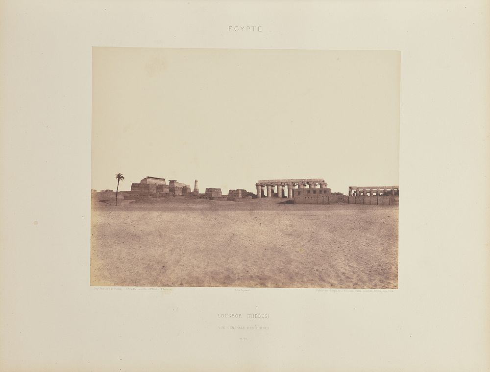 Louksor (Thèbes). Vue Générale des Ruines by Félix Teynard and H de Fonteny