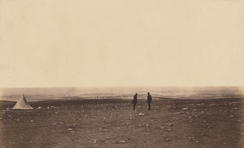Officers in the Look Out at Cathcarts Hill by Roger Fenton