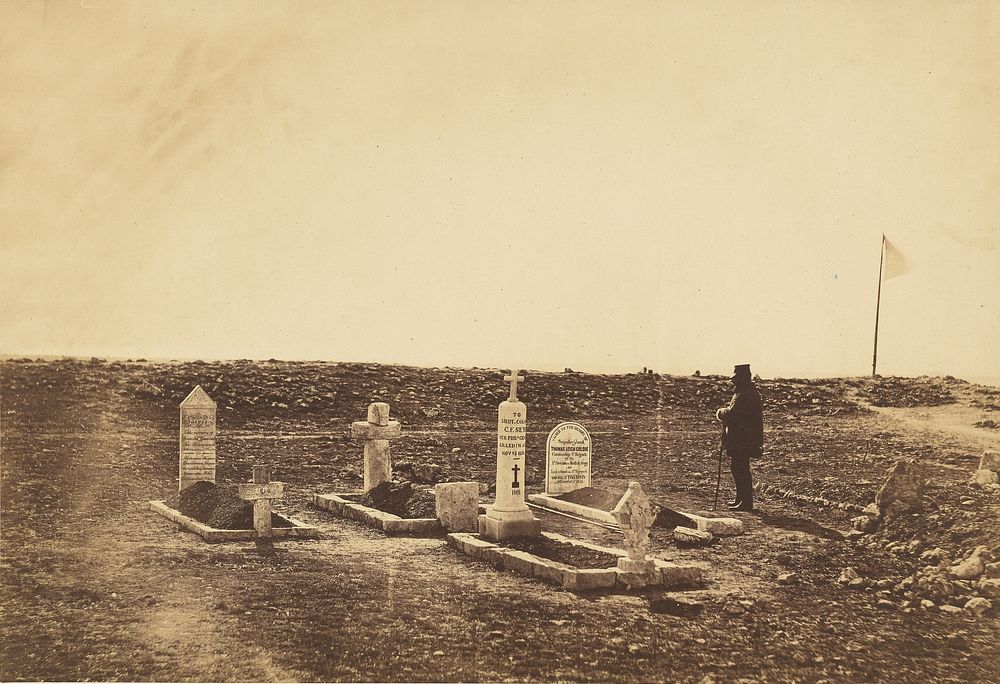 The Tombs of the Generals on Cathcarts Hill. by Roger Fenton