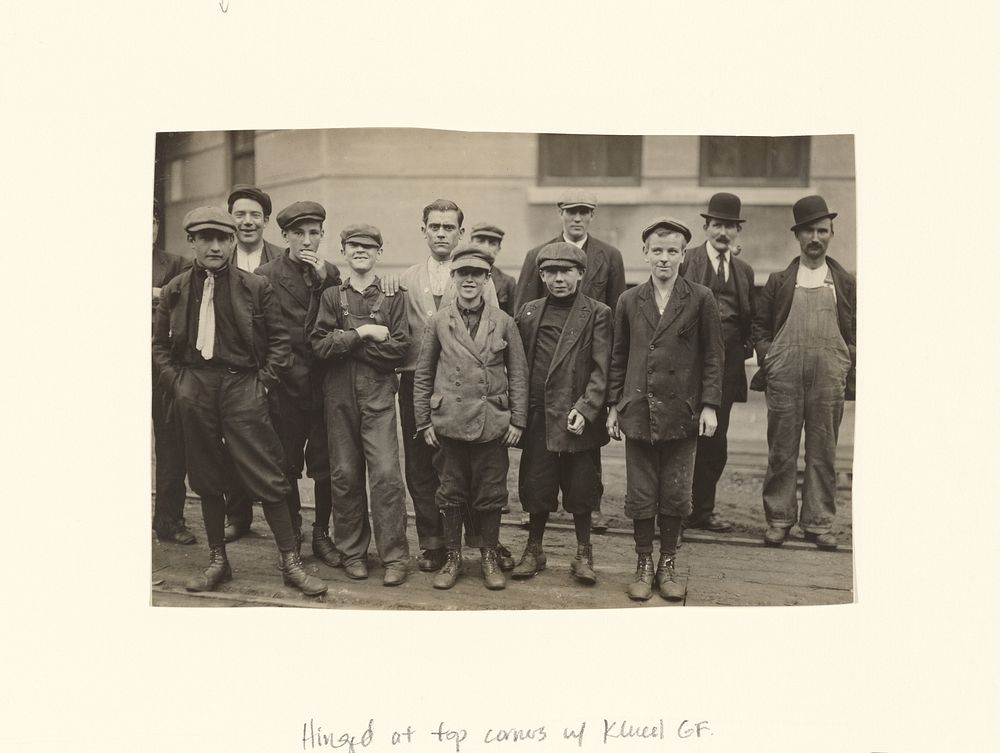 Group of Male Cotton Workers by Lewis W Hine